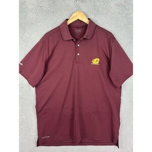 Central Michigan Chippewas Polo Shirt Mens Large Maroon NCAA PING Golf Rugby